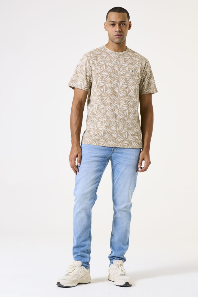 T SHIRT MET PRINT E51210 822 SAND